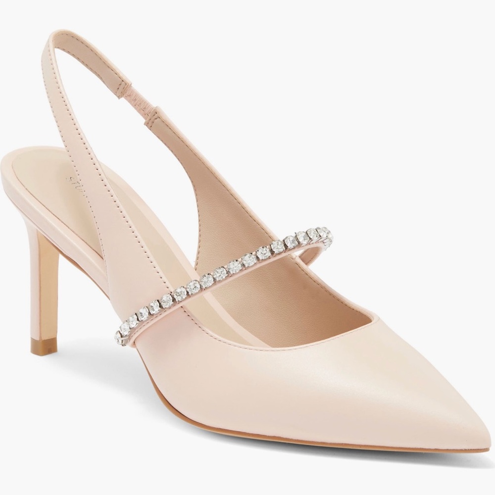 Stuart Weitzman , Crystaline 75 Slingback Pump